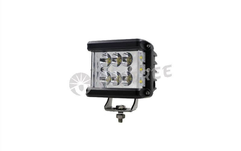 4 Inch Side Shooter Amber White Flash 36W LED Work Light With Warning light (339)