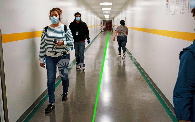 Red Green Walkway Laser Lines Virtual Laser Safety Line Projectors