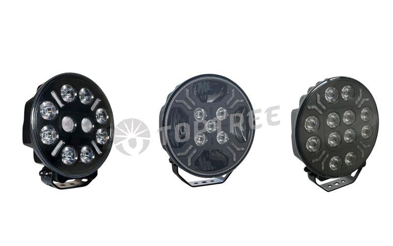 Round LED Multi-function Driving Light with Position Warning Lights