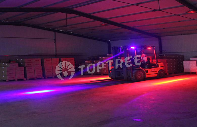 TOPTREE 110V 24W Blue/Red Line Forklift Safety Light