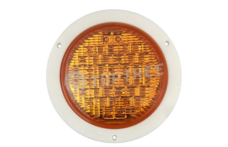 Toptree 4'' Round Red/ Amber / Clear  LED Trailer Tail Light