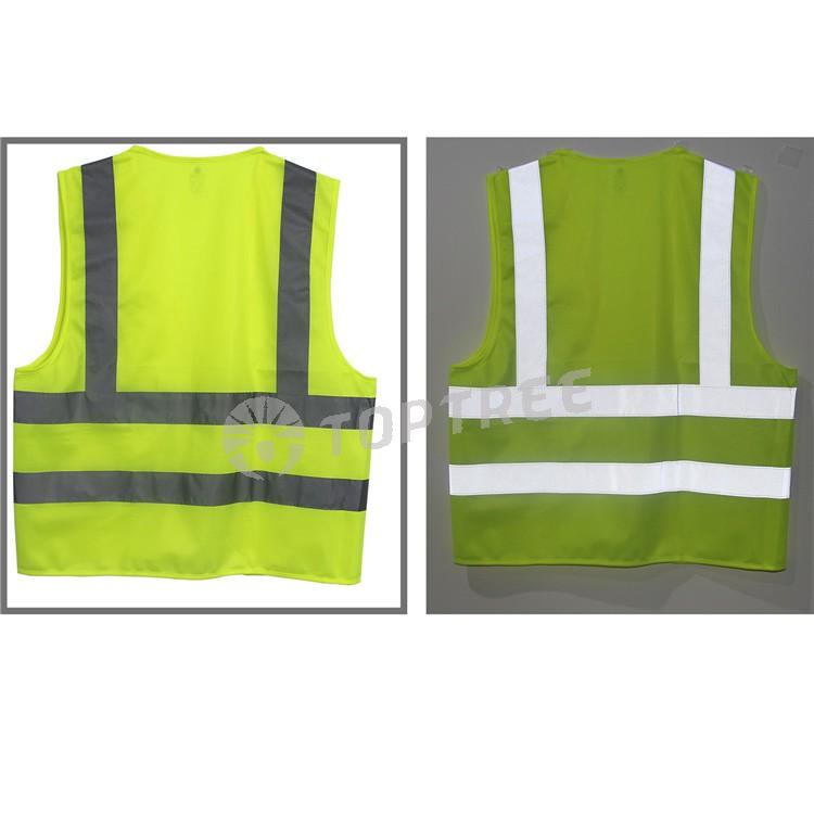 10 Packs Breathable Front Safety Vest Safety Jacket Reflective Vest with Pockets