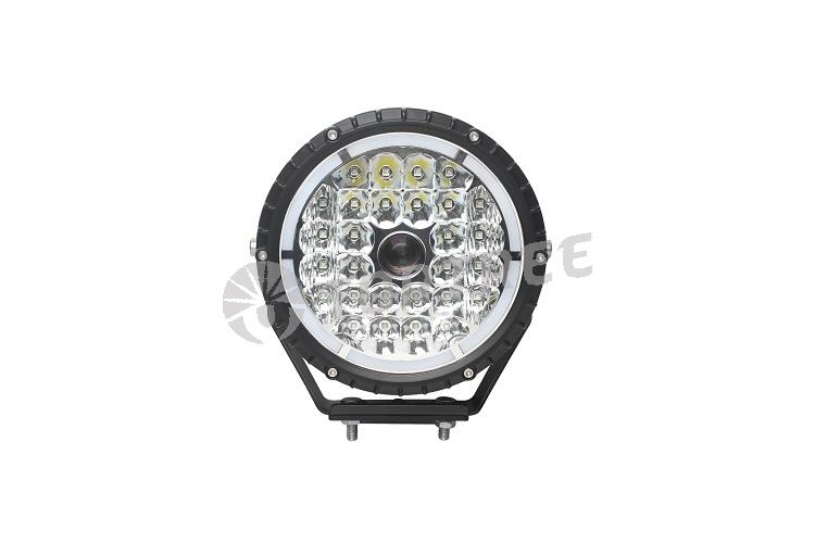7 Inch 90W Round LASER Work Light Off-road Spot Beam LED Driving Light For Motorcycle Car Truck