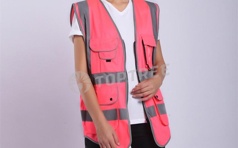 pink safety vest