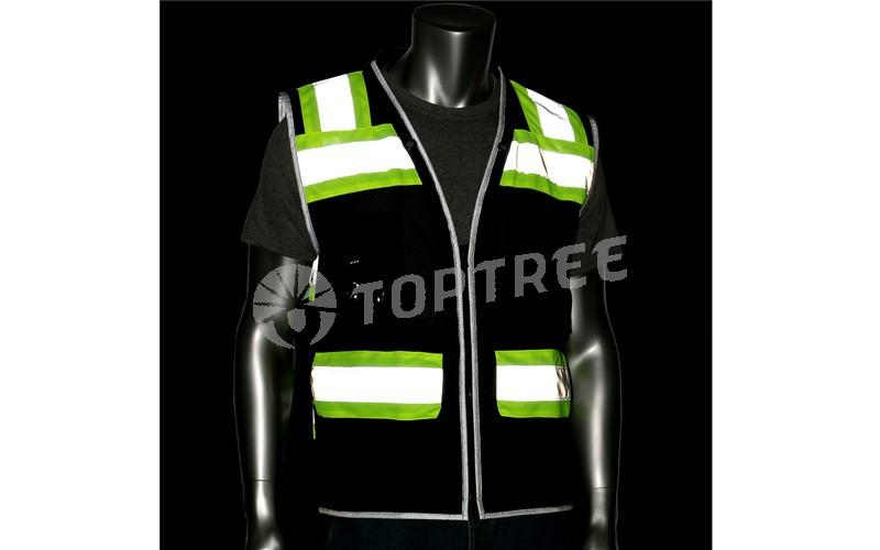 black safety vest