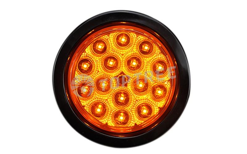 4 Inch LED Truck Round Tail Light For Heavy Truck Tractor 12 LEDS