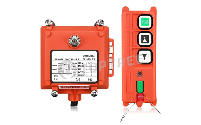 3 Buttons Wireless Crane Remote Control Pocket Industrial Lift Hoist Radio Switch Transmitter Receiver