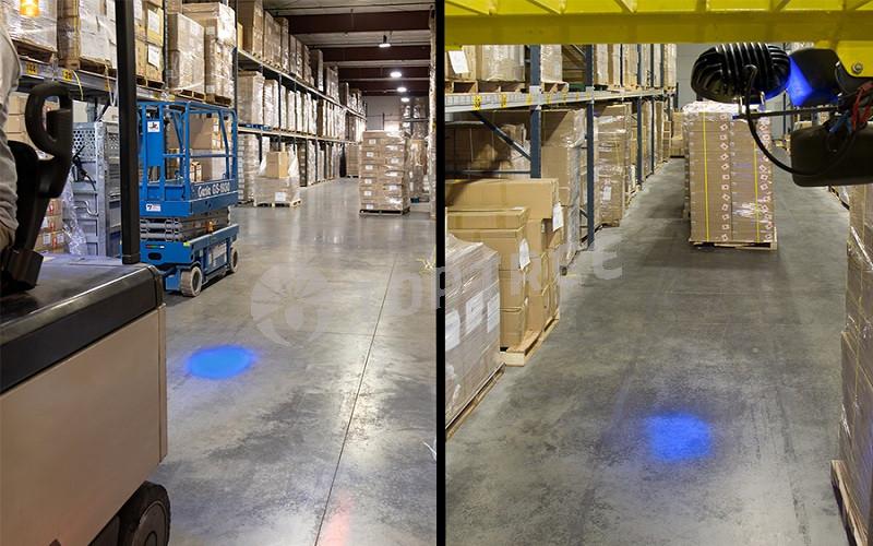 LED Forklift Blue Spot Safety Lights - TOPTREE