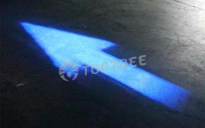 Blue / Red LED Forklift Safety Light With Arrow Beam Pattern