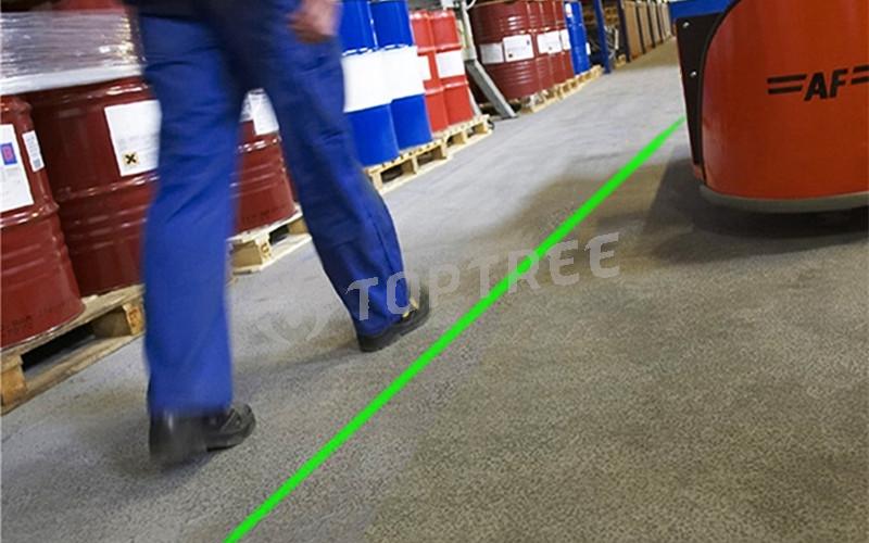 Warehouse Area Floor Marking Industrial Green Virtual Laser Line Light