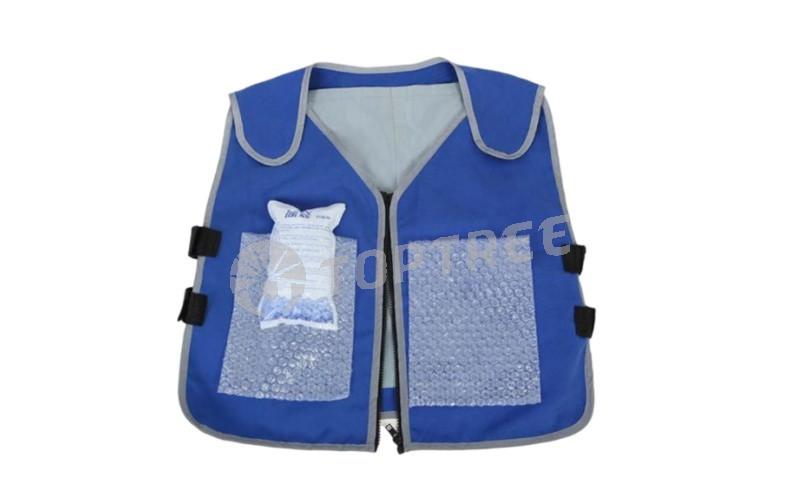 Toptree Personal Zipper Cooling Cold Vest for Heat Relief for Workers Athletes