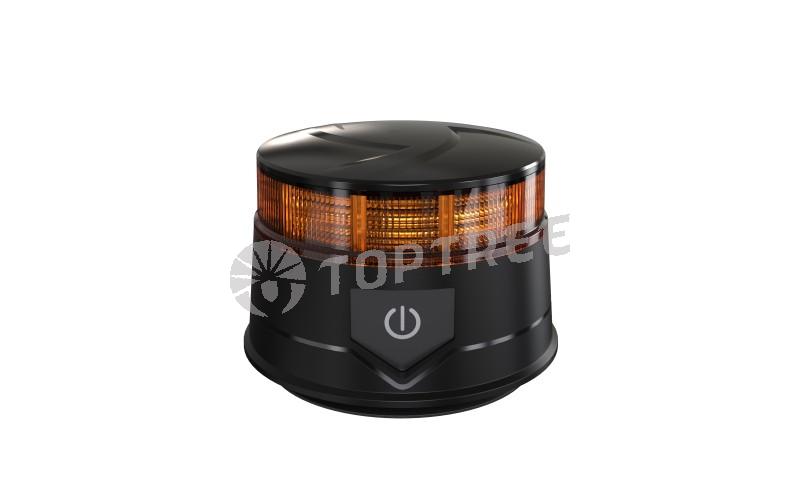 TOPTREE Battery and Remote Control Mini Beacon Lights LED Safety Amber Strobe Light