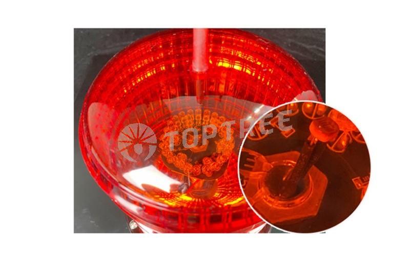 TOPTREE High Visibility LED Solar Aviation Obstruction Light Obstacle Warning Lights for Building Tower