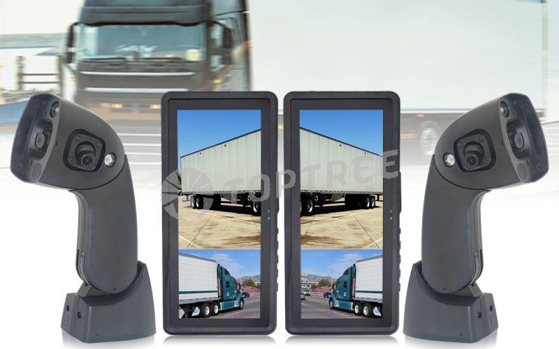 12.3 Inch Digital Side Mirror with 1080P Dual Lens Camera Solution for Truck