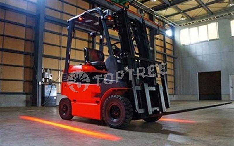 ex-proof forklift red zone light