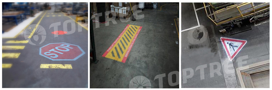 Virtual Safety Floor Signs