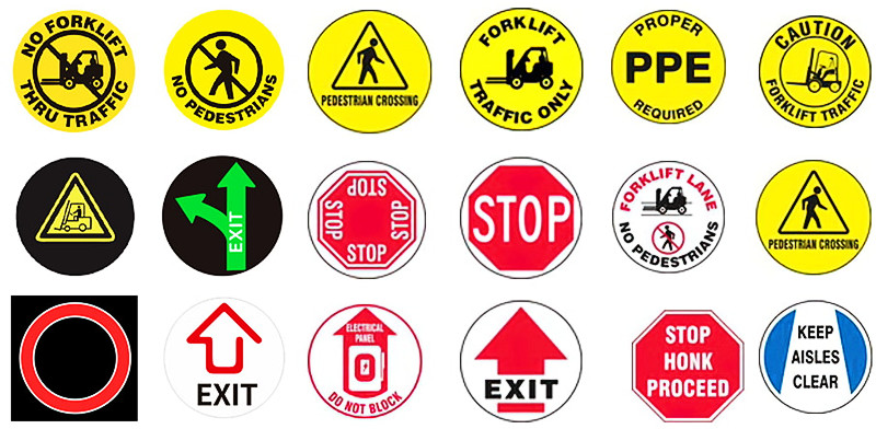 Safety Warning Floor Signs
