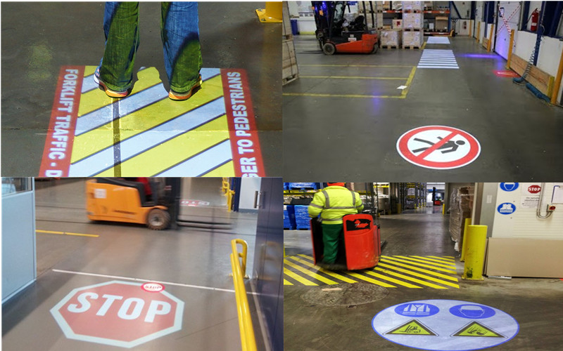 Virtual Safety Sign Projectors