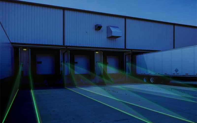 Industrial Truck Trailer Laser Docking System