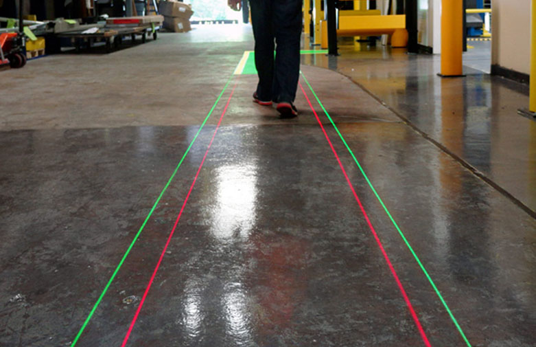 Virtual Laser Line Floor Marking